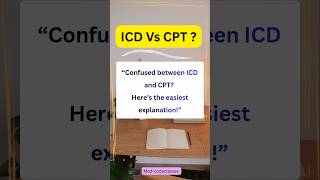 "ICD Vs CPT explained in 16 seconds". #cpcexam #medicalcoding #ICD #cpt #shorts
