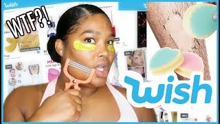 Trying weird WISH APP Beauty Products!