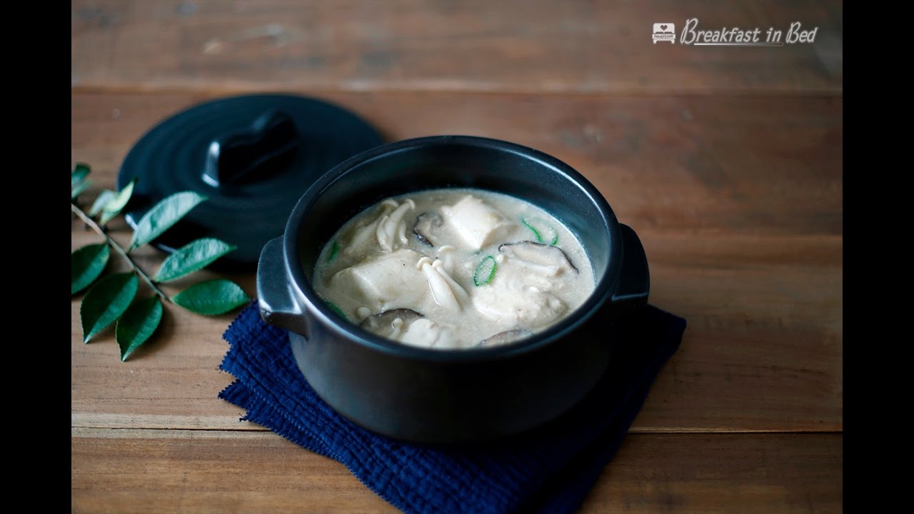 Perilla soup with soon tofu (순두부들깨탕)_Koreanfood recipe(영어 ...