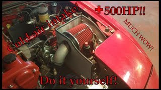 DIY cold-air intake box for your car. NO WELDER REQUIRED!