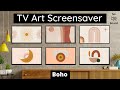 Boho art screensaver  turn your tv into wall art  art slideshow for tv  1 hr  no sound