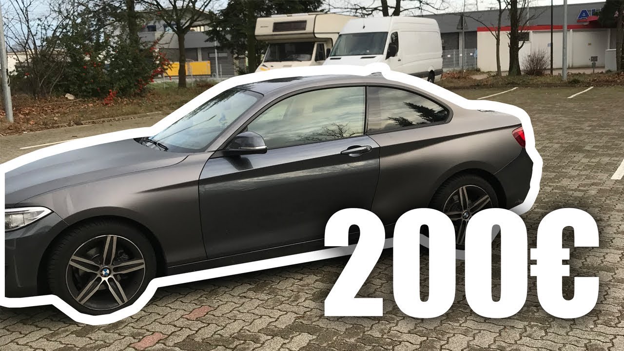 200€ Vollfolierung Auto Folie von  in Grau Matt günstige DIY 