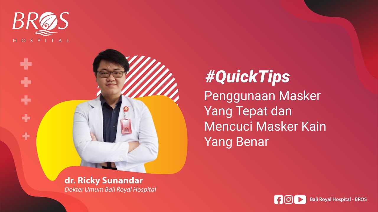 Tips Penggunaan  Masker  yang tepat dan Mencuci Masker  Kain  