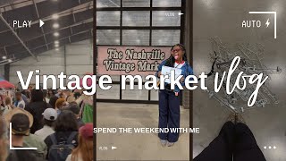 From Depop to in person! Selling at The Nashville Vintage Market || Weekend in my life