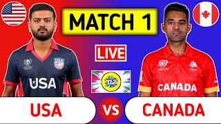 🔴live cricket match show live | #usavscan #hindicommentary #indiacricketteam