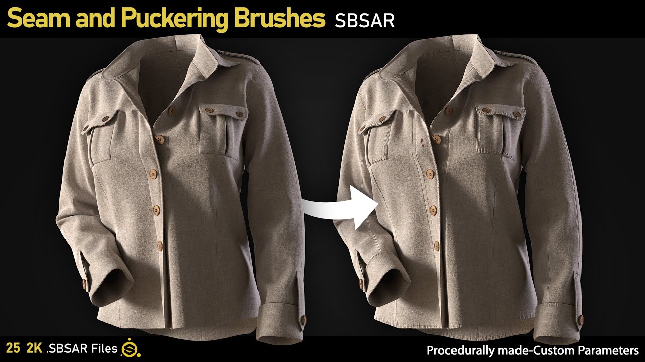 Debox StudioSeam and Puckering Brushes for Substance Painter YouTube