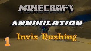Minecraft | Guildcraft Annihilation #1 - Invis Rushing :)