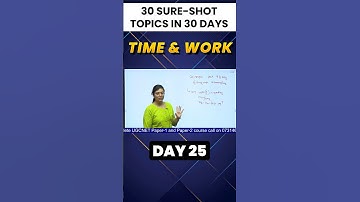 Time & Work Trick ⏳ | UGC NET Mathematical Reasoning 2025 #ugcnet2025 #shorts