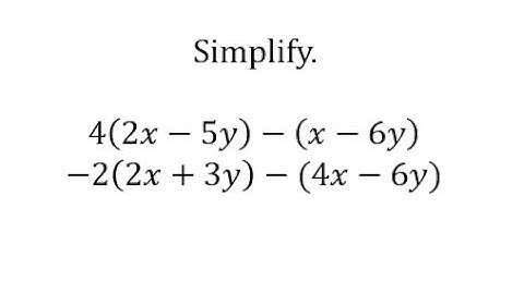 Simplify Algebraic Expressions: a(bx-cy)-(dx-ey)