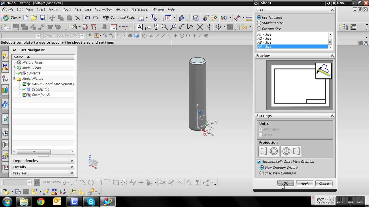 Siemens NX 8.5 - Engine Tutorial - 06 Bolt - YouTube