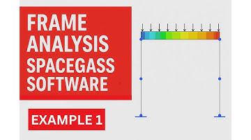 Frame analysis - SpaceGass software - example 1