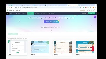 Zoho Forms Beginner Video 1: How to create a form in Zoho Forms