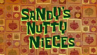 SpongeBob - Sandy's Nutty Nieces Title Card (Kazakh)