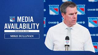 NYR vs NJD: Mike Sullivan Postgame Media Availability | March 18, 2026