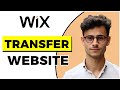 How to transfer your wix website to editor x quick  easy