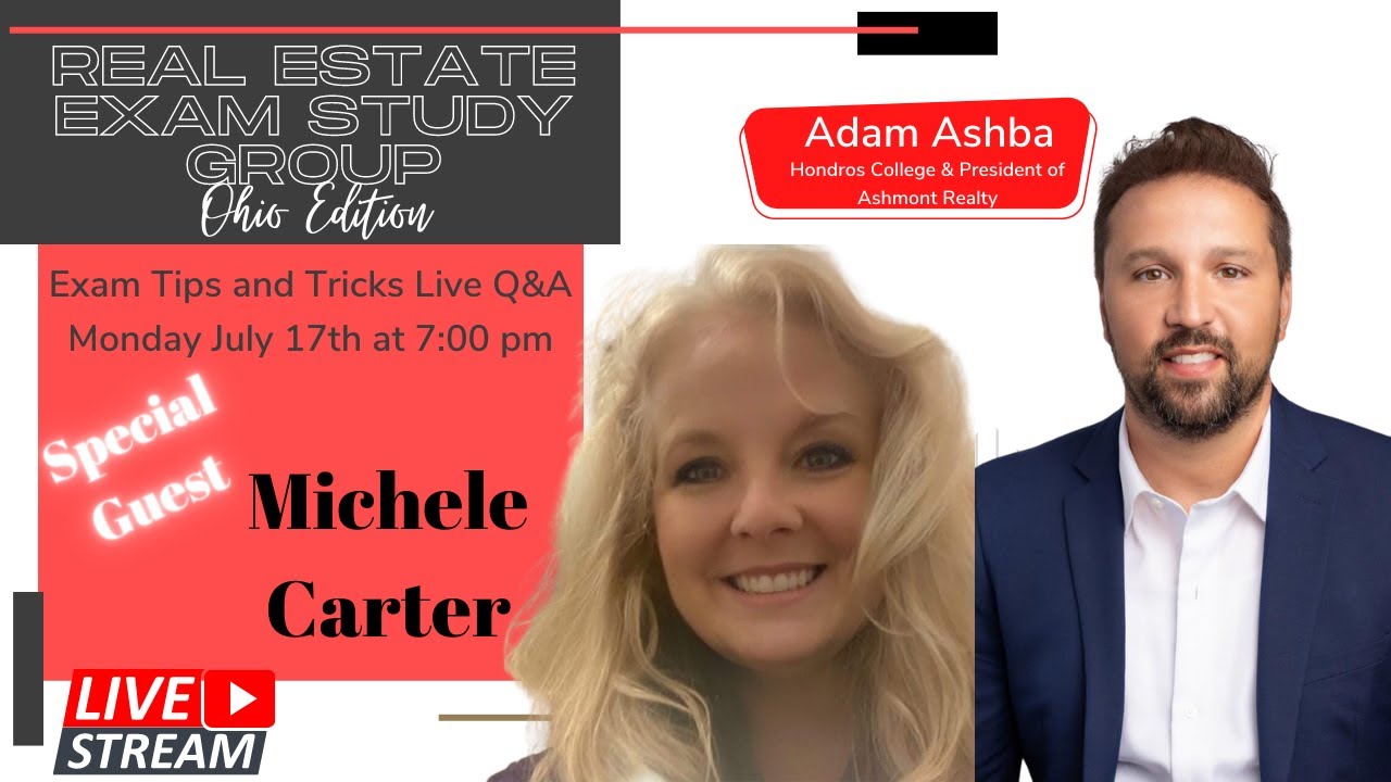 Ohio Real Estate Exam Study Tips with Special Michelle Carter YouTube