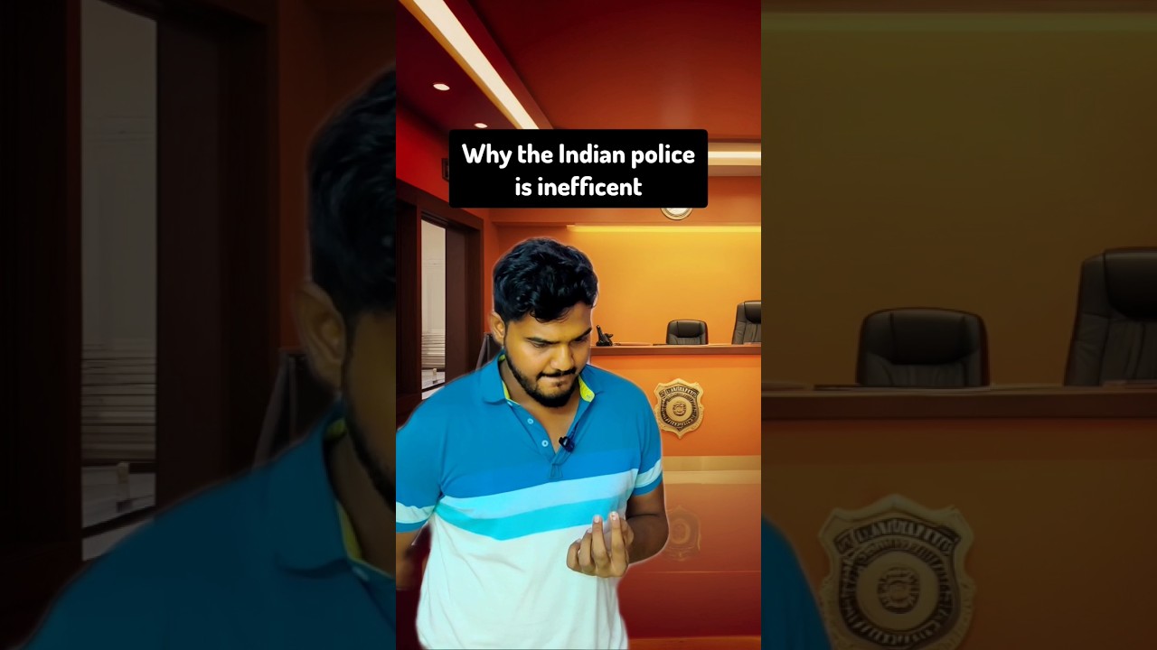 Indian Police is so inefficient! But why? 