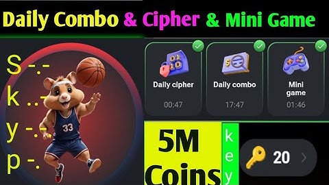 22 August Combo Card & Cipher code and Mini Game | today Cipher code | Mini Game | Combo Card