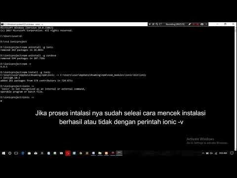 Tutorial Install Node JS, Cordova dan Ionic