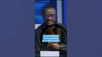 I Was Threatened To Stop Listening To Dr Abel Damina Newcreationinchristrealities 