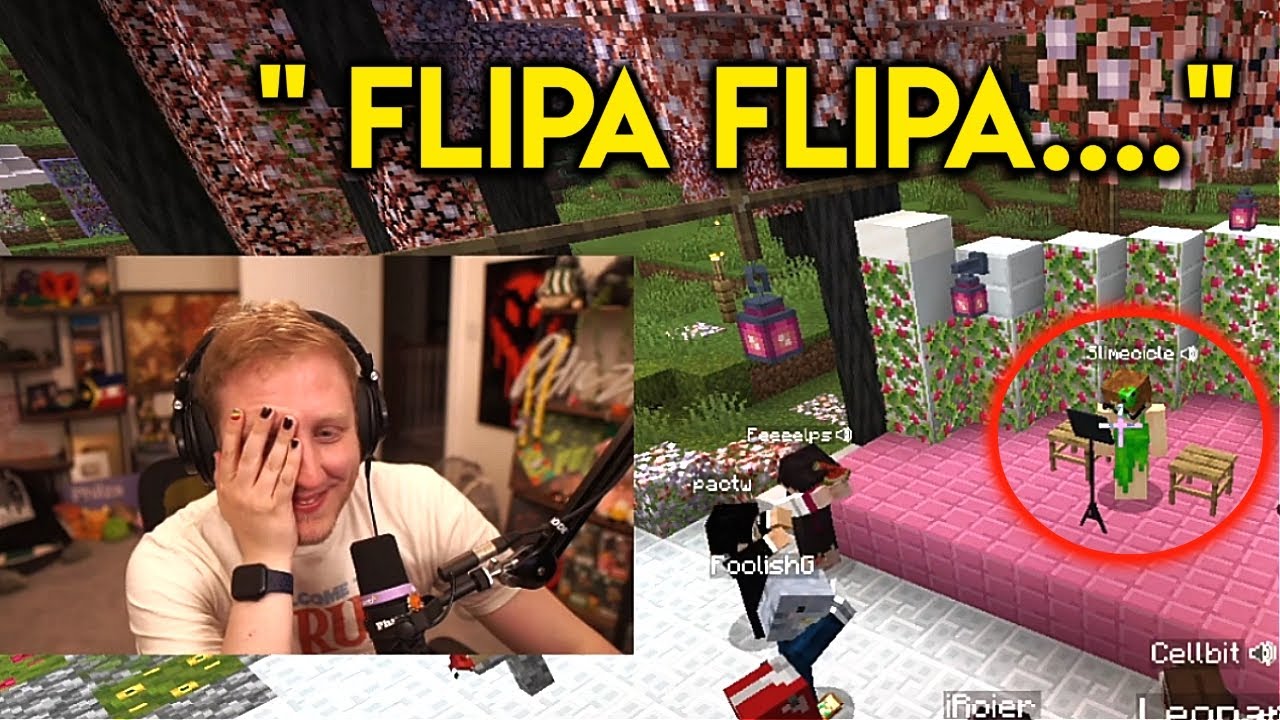 Slimecicle performed his iconic song at the wedding. | QSMP Highlights