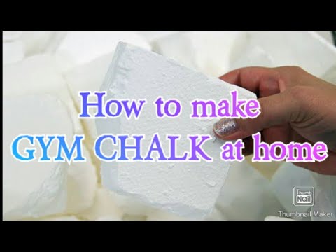 How to make GYM CHALK at home - YouTube