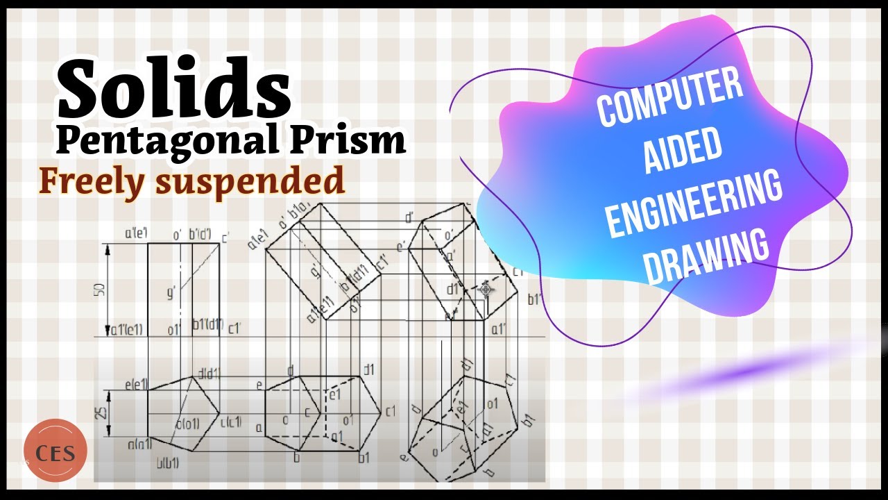 Pentagonal prism freely suspended from a corner
