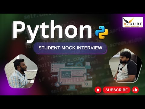 Python mock interview 2024 |  student mock inter view | PYTHON Interview for Fresher |  V Cube KPHB