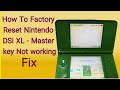 How To Factory Reset Nintendo DSi XL In 2024 ! Fix Master key Not working