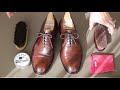 【靴磨き】CARMINA Straight Tip Simple shoe care
