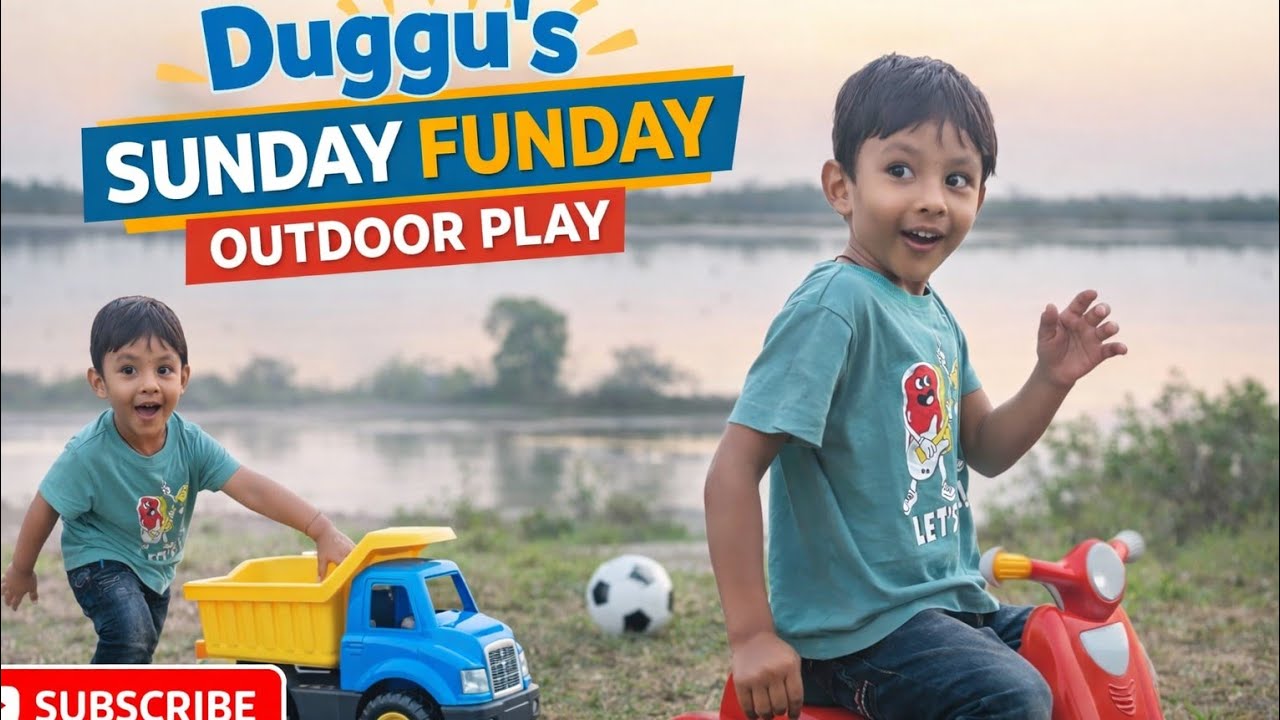 Duggu’s Sunday Funday | Outdoor Playtime Fun with Friends 🛝⚽ | Kids Fun Video