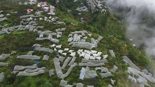 Lower Pamlahi Village (Kotgarh) Aerial 4K Video