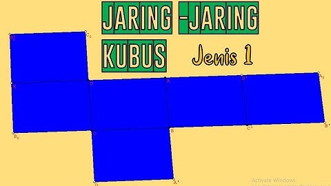 Cara membuat animasi jaring jaring kubus jenis 1