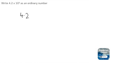 Numb G6 Convert Standard Form To Ordinary Number - OnMaths.com GCSE Maths Revision