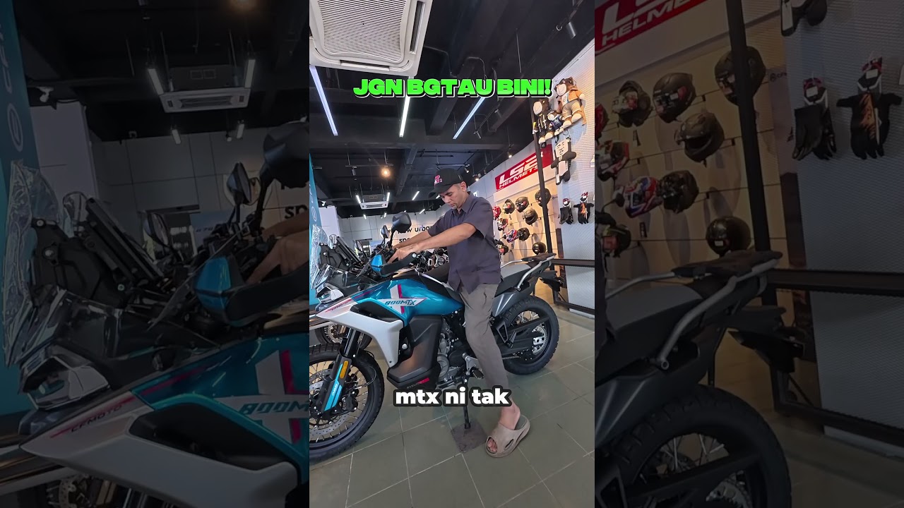 Dunya oh dunya! Skarang aku nak cuba try test hidup dengan motor pula!