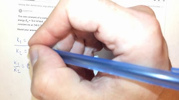 16.3d Using the Arrhenius equation to calculate k at one temperature from k at another