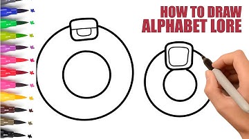 How To Draw Alphabet Lore Step By Step | Big And Small Alphabet Lore O | Easy Drawing For Kids