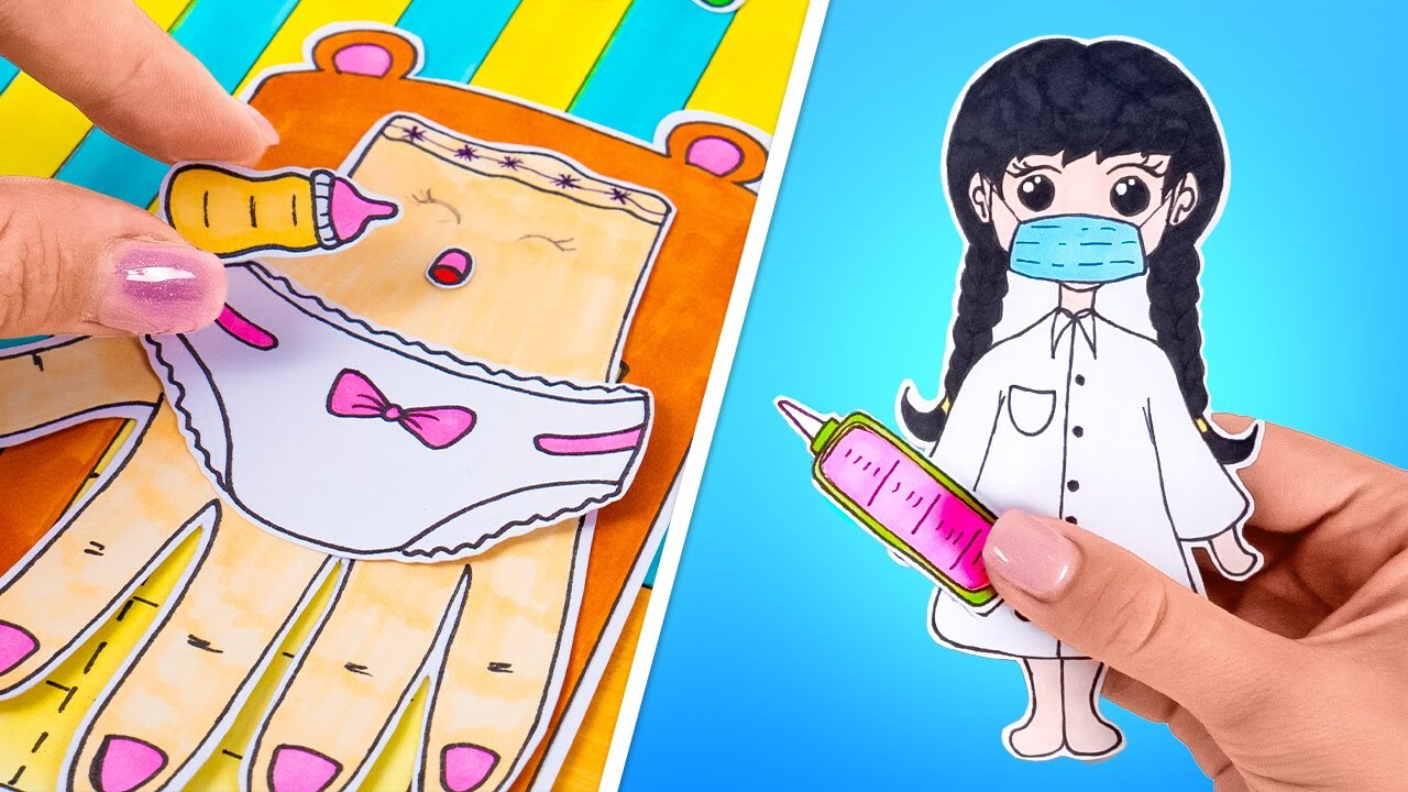 El Dr. MIÉRCOLES salva la cosa de los granos 💊 Juego de papel bricolaje