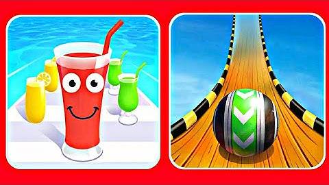 Juice Run Vs Sky Rolling Ball 3D - All level gameplay Android iOS