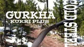 Cold Steel Gurkha Kukri Plus Field Test & Knife Review