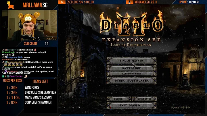 Diablo 2 - Holy Grail Sorc - GG FIND #64! - 3 ITEMS LEFT Y'ALL