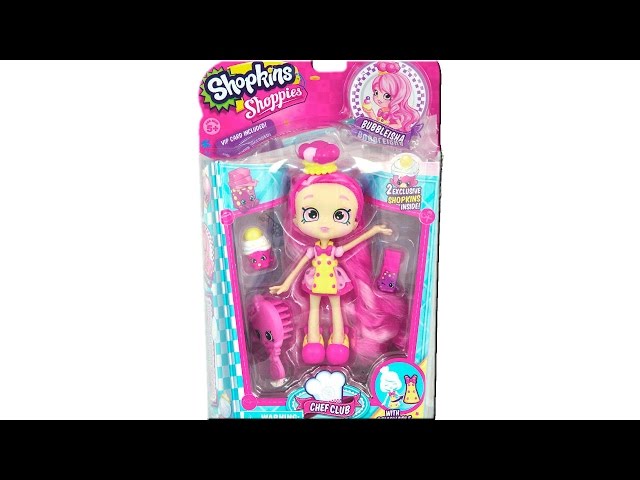 Shopkins Chef Club Shoppies Bubbleisha Doll Complete With Hair