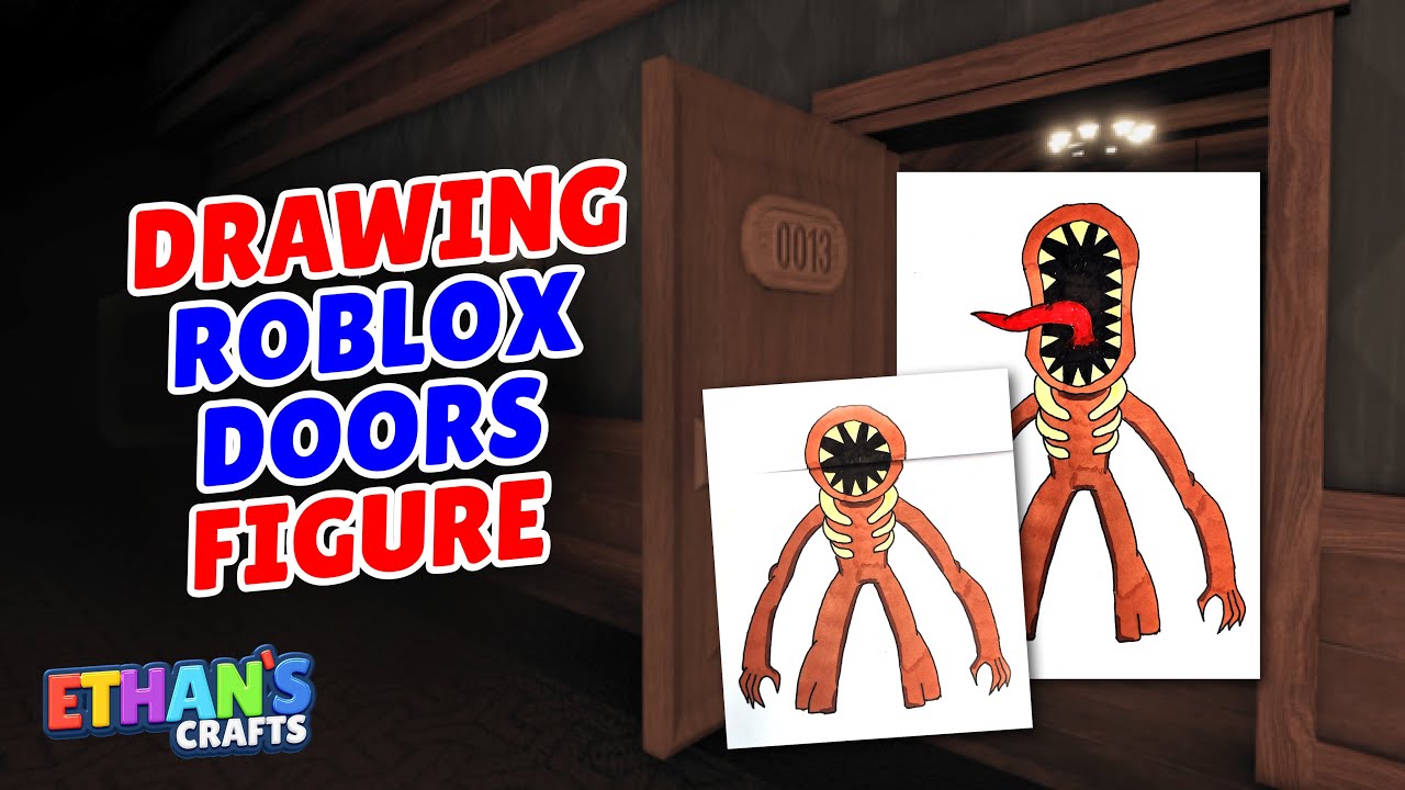 How to draw The Figure - Doors Roblox 