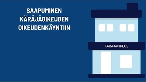 Asiointi käräjäoikeudessa