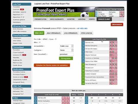 Validation avec Flashcodes (PFE+ v5.0)