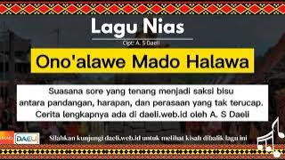 Ono Alawe Mado Halawa | Lagu Nias | Lirik Lagu Ono Alawe Mado Halawa | A. S Daeli