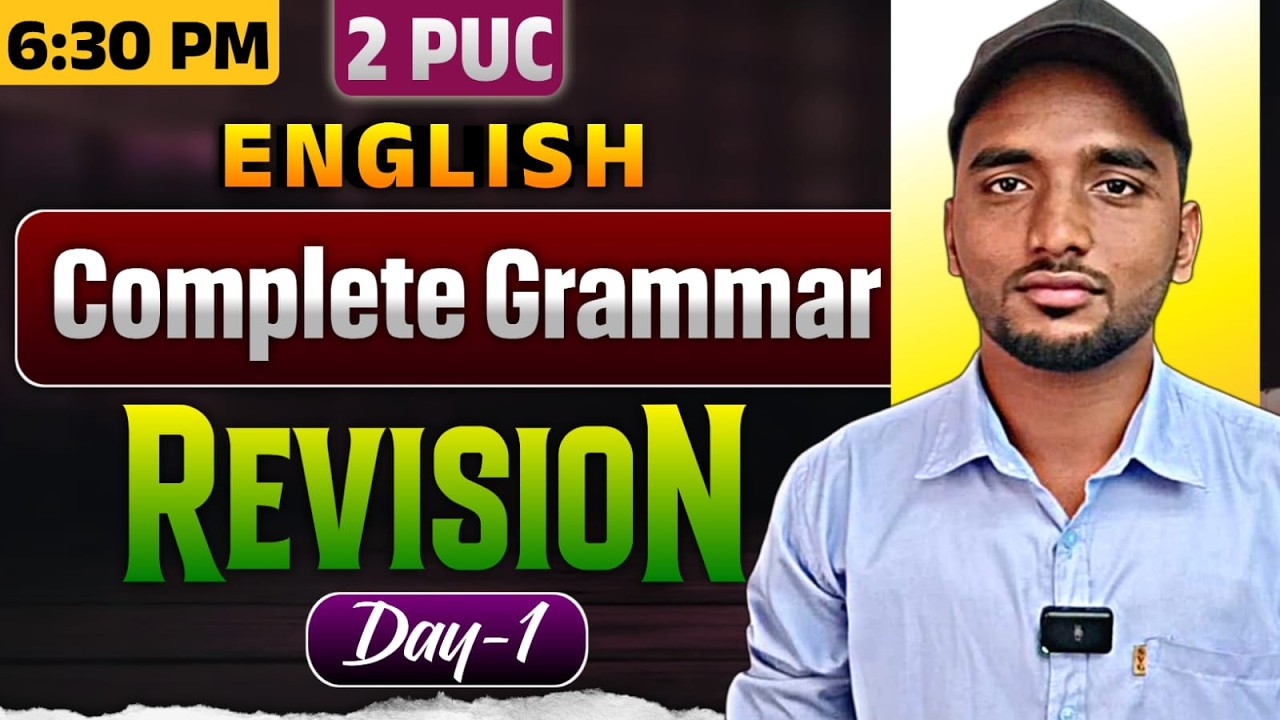 English Grammar Most Important Questions| Score 95 in 2 PUC  English!