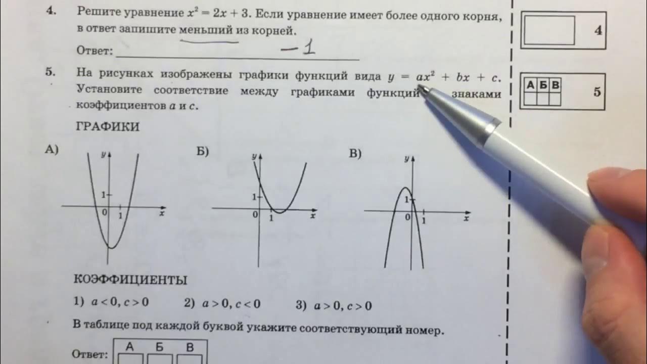 Математика огэ вариант 35 ответы