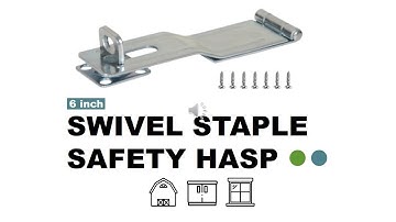 Hasp and Swivel Staple , 6 inch , Stable and Durable | HOWTOOL Hardware