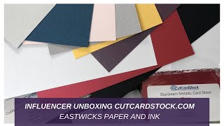 Influencer Unboxing for Card Makers from cutcardstock.com